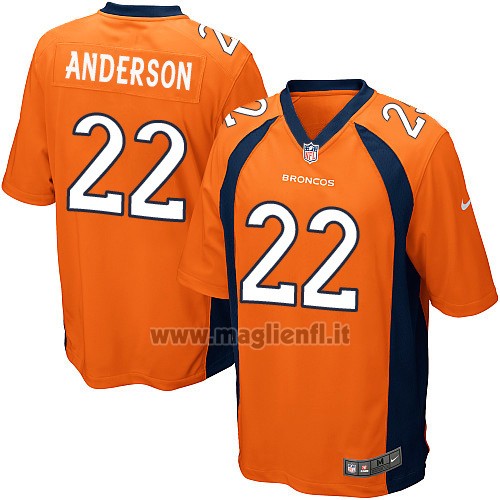 Maglia NFL Game Denver Broncos Anderson Arancione